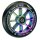 Chilli Pro Stunt-Scooter Spoked Rocky Rolle 110mm Neochrom/PU Schwarz