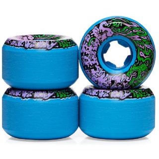 Santa-Cruz Slime Balls Skateboard Rollen 53mm 97a (4erSet) vomit 2 mini blau