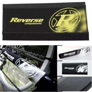 Reverse Fahrrad Neopren Kettenstrebenschutz Schwarz/Gelb