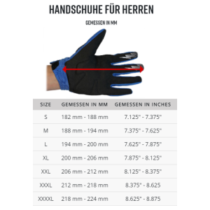 Fox Dirtpaw Glove Handschuhe schwarz/ blau S