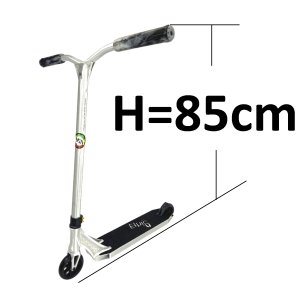 Ethic DTC Erawan Stunt-Scooter H=85cm 3kg silber gebürstet