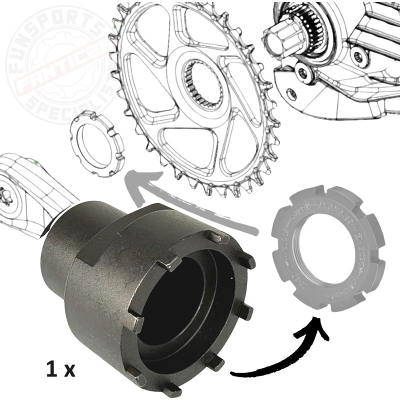 Unior E bike Kettenblatt Verschluss Lock Ring fur Brose Motor Drive S