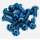 Reverse M5x10 Torx Bremsscheiben Disc Befestigungsschrauben (12er Set) blau