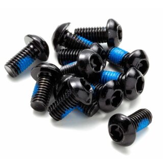 Reverse M5x10 Torx Bremsscheiben Disc Befestigungsschrauben (12er Set) schwarz