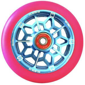 Core Hex Hollow Stunt-Scooter Rolle 110mm Hellblau/PU Pink