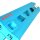 Longway Kaiza V4 Stunt-Scooter Deck 480mm 1085g Petrol (Teal blau)