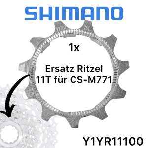 Shimano Ersatz Ritzel 11T für CS-M771 11-32 Kassetten