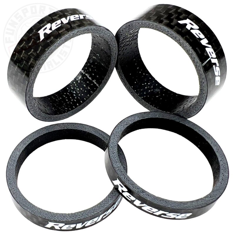 Reverse Spacer Set Carbon 1 1/8'' schwarz