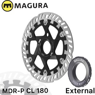 Magura Bremsscheibe MDR-P CL Center Lock mit Lockring für Steckachse Ø 180mm "External"