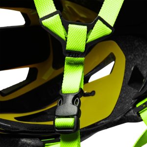 Fox Mainframe Fahrrad Helm MIPS neon gelb S (51-55cm)