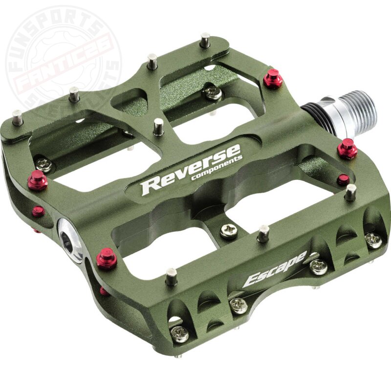 Reverse Escape Flat Fahrrad Pedal Oliv