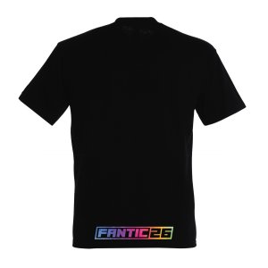 Fantic26 T-Shirt Schwarz/Rainbow 152