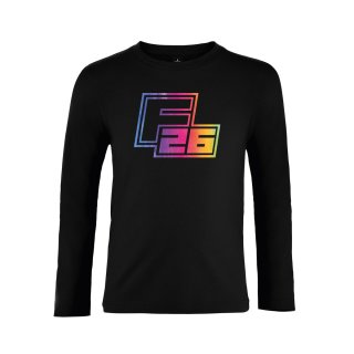 Fantic26 Langarm Shirt Schwarz/Rainbow XS