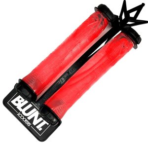 Blunt Stunt-Scooter Griffe 160mm Smoke Transparent/Rot