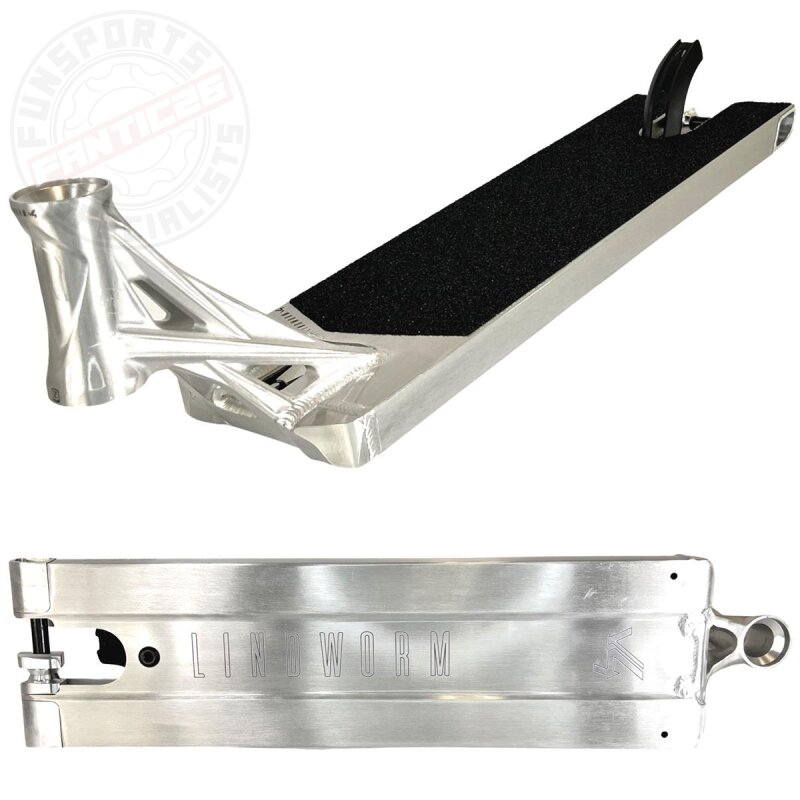 Ethic DTC Lindworm V4 Stunt-Scooter Deck 15 x 54cm Silber