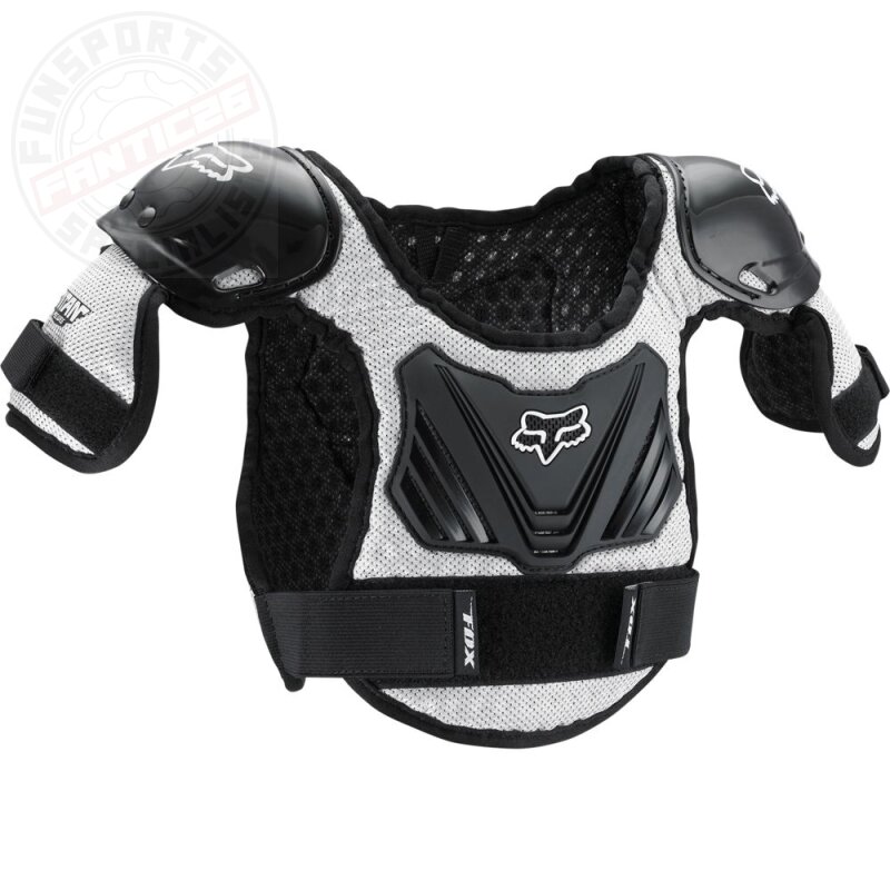 Fox PeeWee Titan Roost Brustpanzer Schwarz/Silber M/L