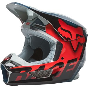 Fox Trice Fullface MTB Helm Grau/Orange M (57-58cm)