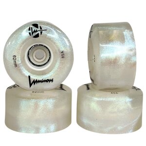 Luminous Rollschuh LED Rollen (4Stück) 62mm 85a White Pearl