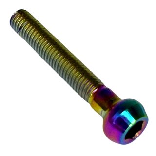 M5 Titan Kugelkopf Schraube für Sattelstützen M5 x 30 Neochrom
