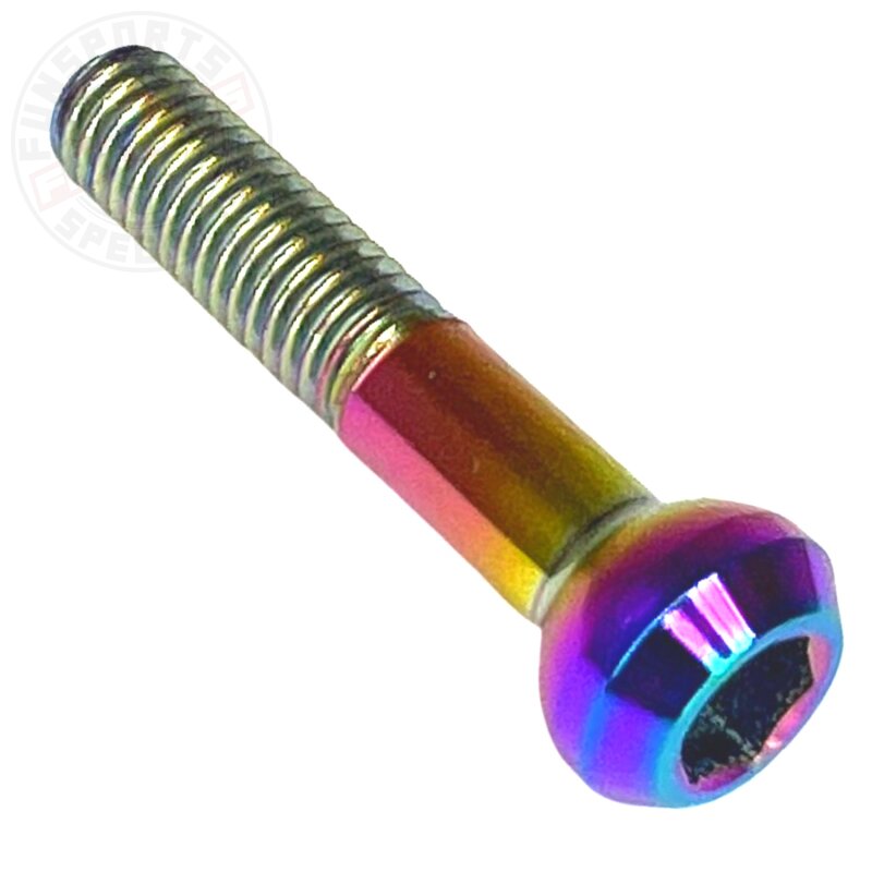 F26 M6x29 Titan SL Kindshock Lev Sattelstütze Ti Schraube Neochrom