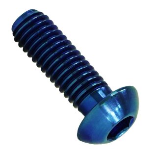 Titan M5x18 Linsenkopfschraube Iso 7380 Blau