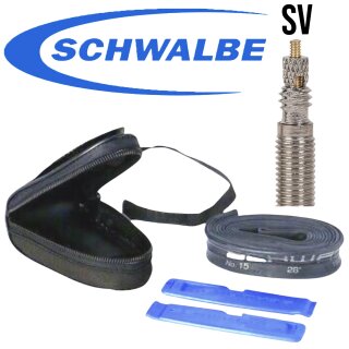 Schwalbe Satteltasche Rennrad SV15 Komplettset mit Ersatzschlauch und Reifenhebern