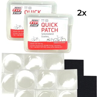 2 x Rema Tip Top Fahrrad Reparatur Set Quick Patch selbstklenden TT03 (2er Set)