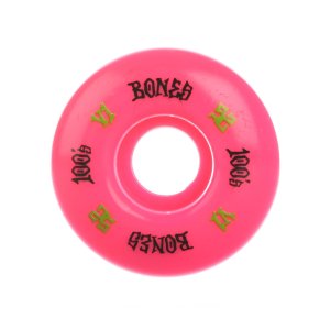 Bones 100s OG V1 Skateboard Rollen 53mm 100A (4erSet) Pink