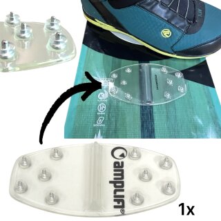 Amplifi Grip Mat Snowboard Lift Hilfe Anti-Rutsch Nieten Stomp Pad  transparent