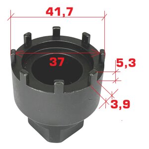Lockringtool 42mm Kettenblatt Nuss für Bosch Gen.3,...