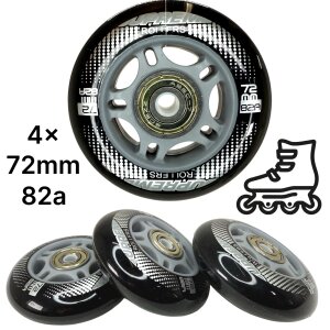 Supreme Rollers Venice Inliner Skate Rollen 72mm 82A...