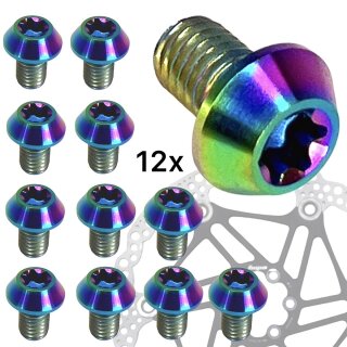 Titan M5x8 Torx Disc SL Schrauben (12er Set) Neochrom