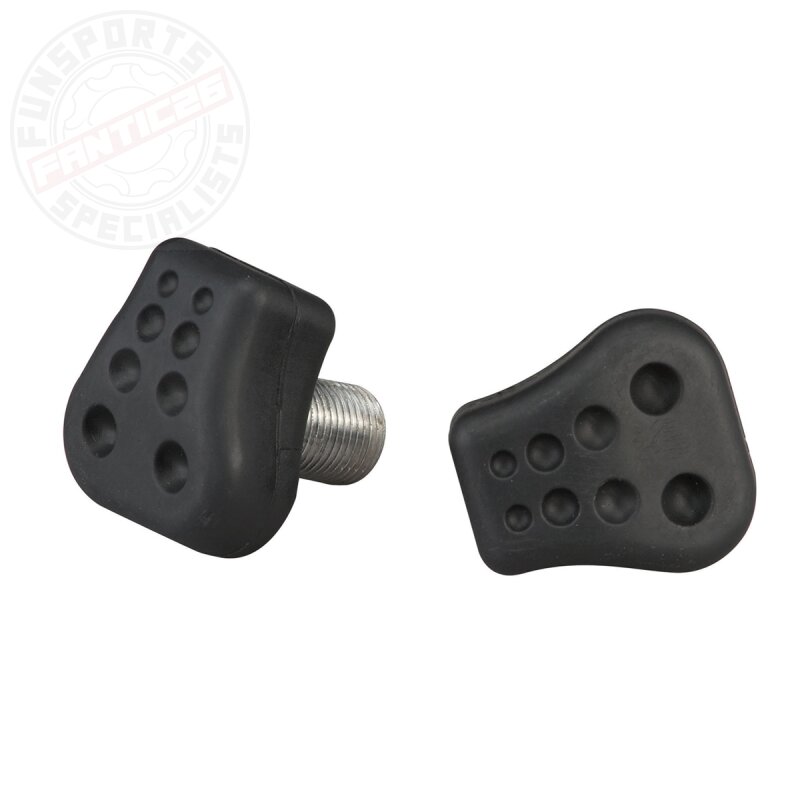 PowerDyne Midi Rollschuh-Stopper (1 Paar) Schwarz