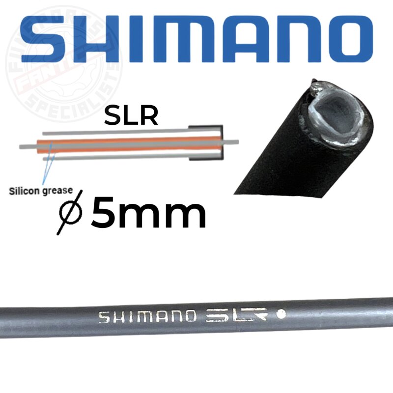 Shimano 1m Bremsaußenhülle SLR 5mm grau