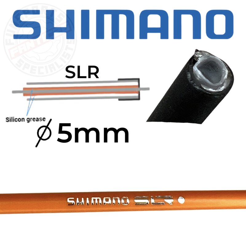 Shimano 1m Bremsaußenhülle SLR 5mm orange