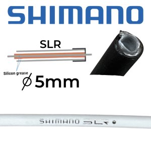 Shimano 1m Bremsaußenhülle SLR 5mm weiß