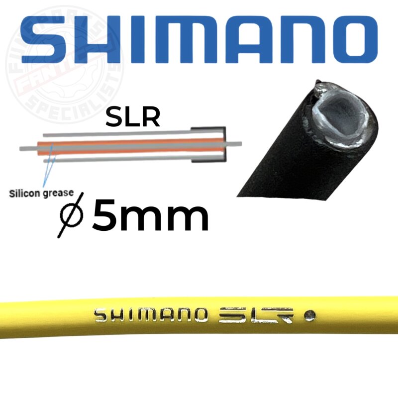 Shimano 1m Bremsaußenhülle SLR 5mm gelb
