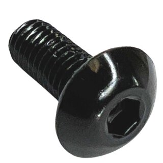 Alu M5x12 Linsenkopfschraube für Flaschenhalter Schwarz