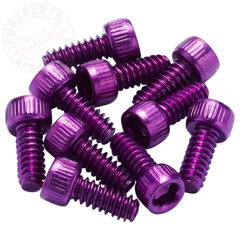 Reverse Escape Pro Pedal Pin Set 16 Stück für ein Pedal Lila