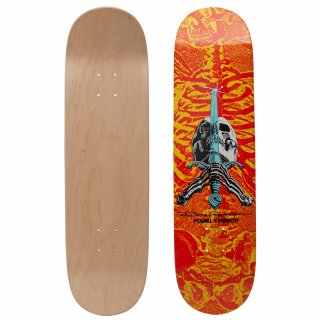 Powell-Peralta Skateboard Deck 8.0" x 31.45" Ray Rodriguez Skull & Sword Popsicle red