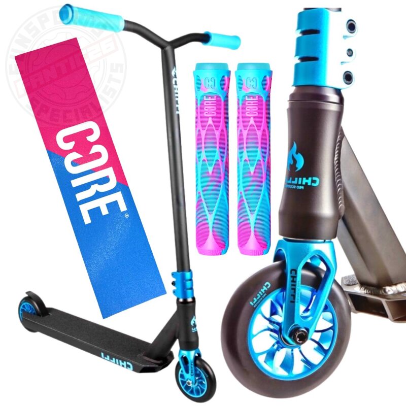 Chilli Pro Reaper Stunt-scooter H=84cm Wave Blau Core Refresher Custom