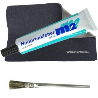M2 Neopren Reparatur Set Surf Wake Neoprenanzug Kite Kleber schwarz