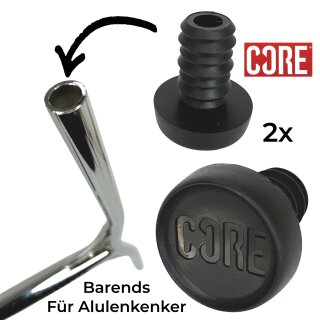 Core Barends Plugs Stunt-Scooter Alu Lenker-Stopfen (1 Paar) Schwarz