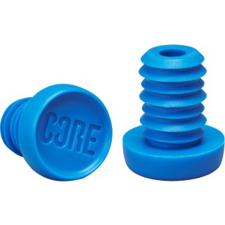 Core Barends Plugs Stunt-Scooter / BMX Stahl / Titan Lenker-Stopfen (1 Paar) hell Blau
