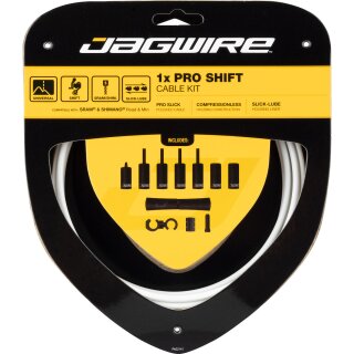 Jagwire Schaltzugset 2,3m Road & Mountain 1x Pro Shift Weiß