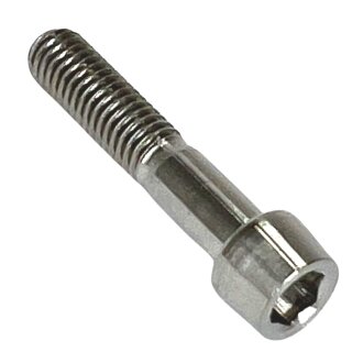 Titan M5x24 Schraube für Carbon Sattelklemme (Kleiner Kopf) Natur