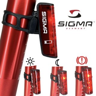 Sigma Blaze Fahrrad Beleuchtung StVZO Akku Rücklicht mit Bremslicht Funktion