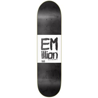EMillion Skateboard Deck Roots 8.25 x 32 schwarz/weiß
