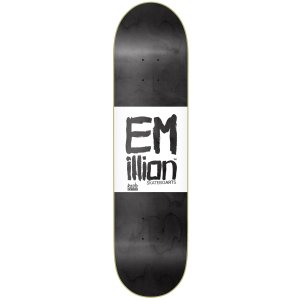 EMillion Skateboard Deck Roots 8.25 x 32 schwarz/wei&szlig;