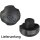 Powerdyne Rollschuh Figure Jam Plug Tanz-Stopper 5/8” Schwarz (1 Paar)